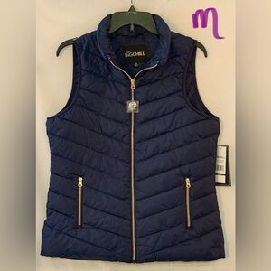Big Chill Quilted Vest with Gold Accents